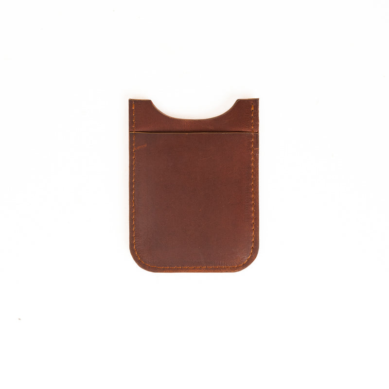 Vertical Card Case - Tan Brown
