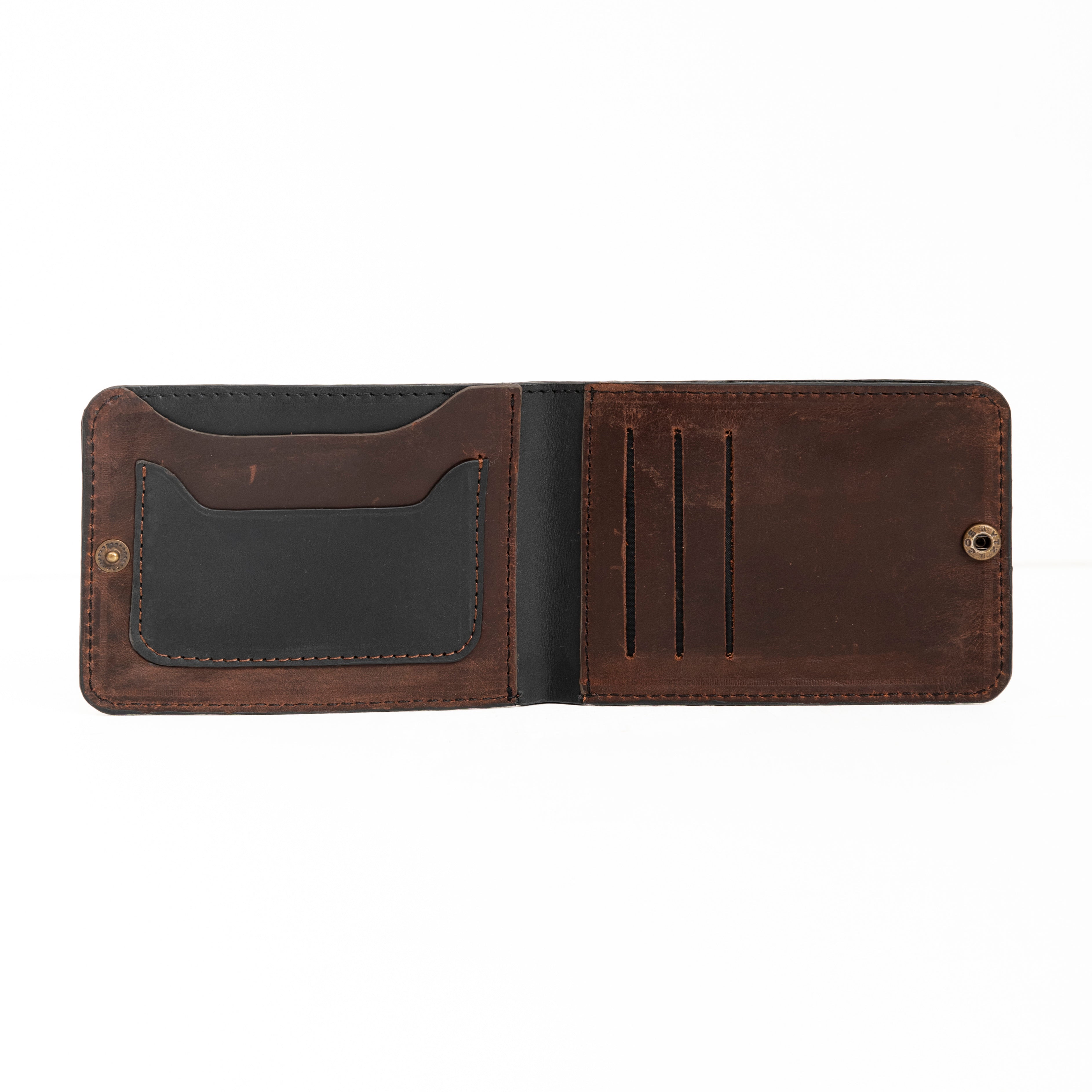 Bifold Wallet Button - Black