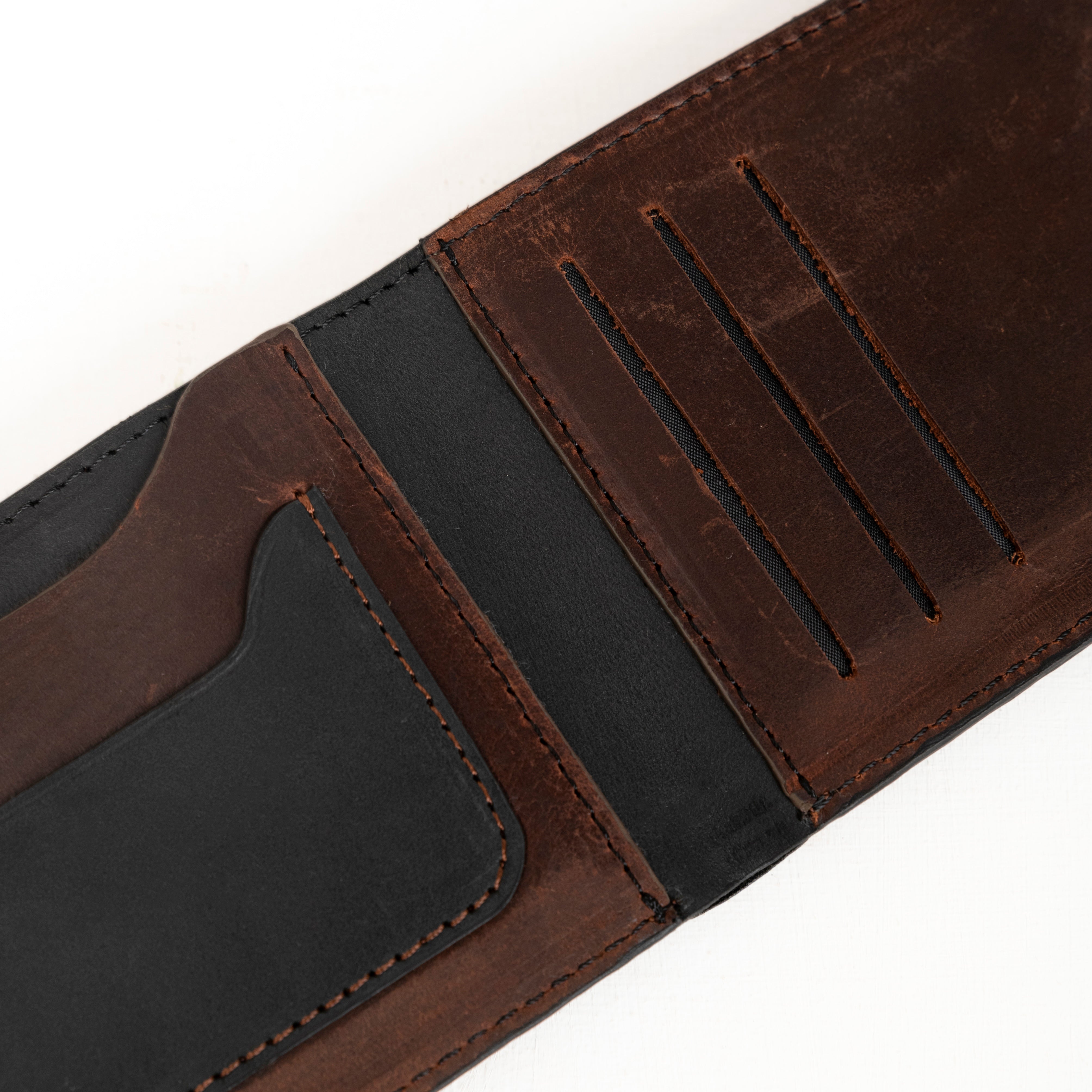 Bifold Wallet Button - Black