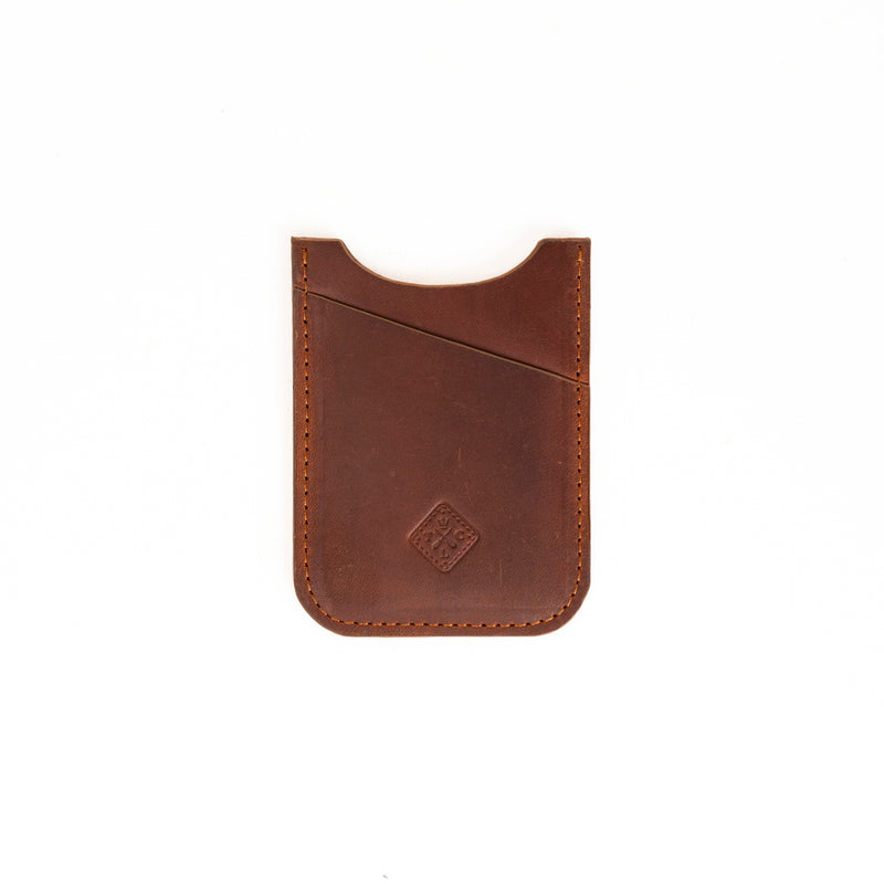 Vertical Card Case - Tan Brown